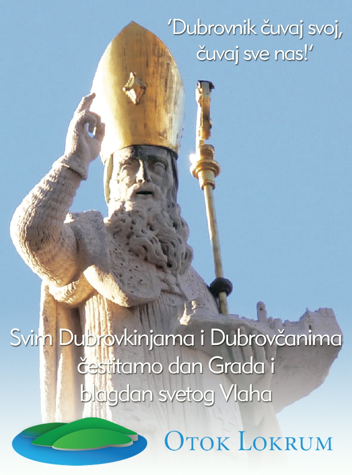 Ju Rezervat Lokrum čestita svim sugrađanima blagdan sv. Vlaha